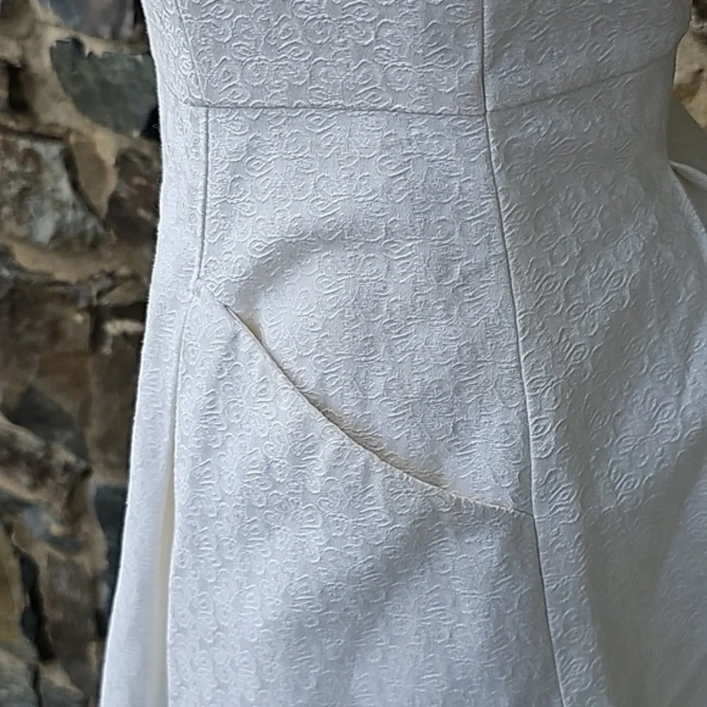 Lilly Pulitzer white Strapless dress Size 0 - Picture 5 of 11